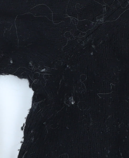 Womens UK Size XS J.CREW Black Pullover Jumper