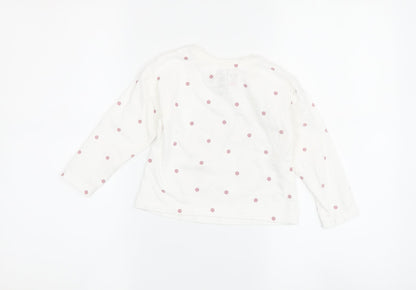 George Unisex Baby White Polka Dot Long Sleeve T-Shirt 18-24M