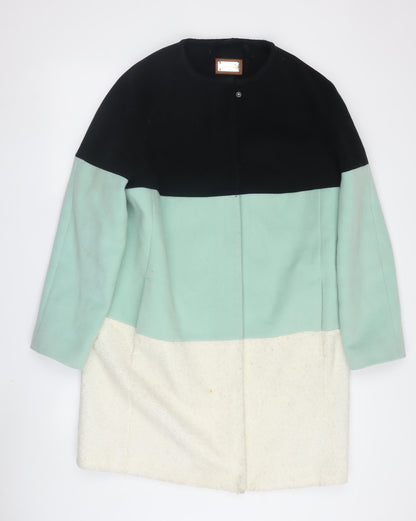 Womens UK Size 14 Marks and Spencer Multicoloured Overcoat