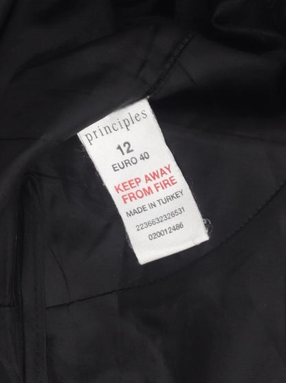 Principles Black Women's Skirt, Size 12, Viscose, Lined