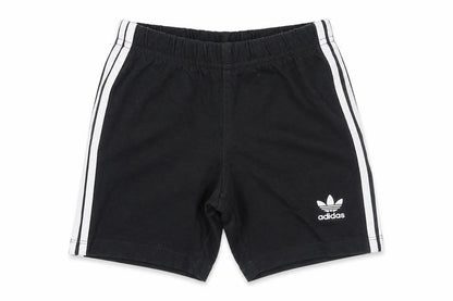 Front view of Adidas boys’ black athletic shorts, 2-3 years, activewear