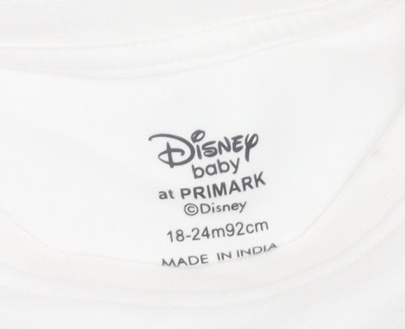 Primark Girls White Minnie Mouse T-Shirt, Age 2 Years