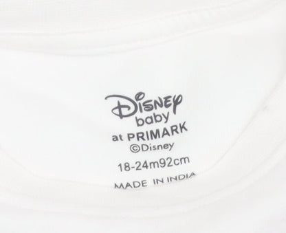 Primark Girls White Minnie Mouse T-Shirt, Age 2 Years