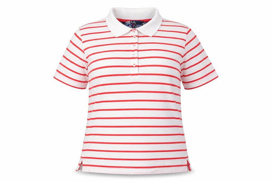 Womens UK Size M Isle Multicoloured Basic Polo