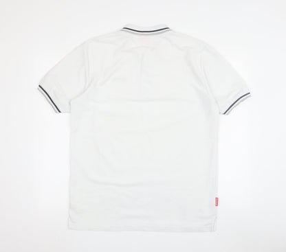 Slazenger Men's White Polo Shirt, Medium, Casual Style