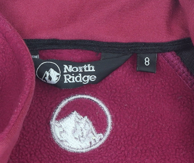 Womens UK Size 8 North Ridge Pink Fleece