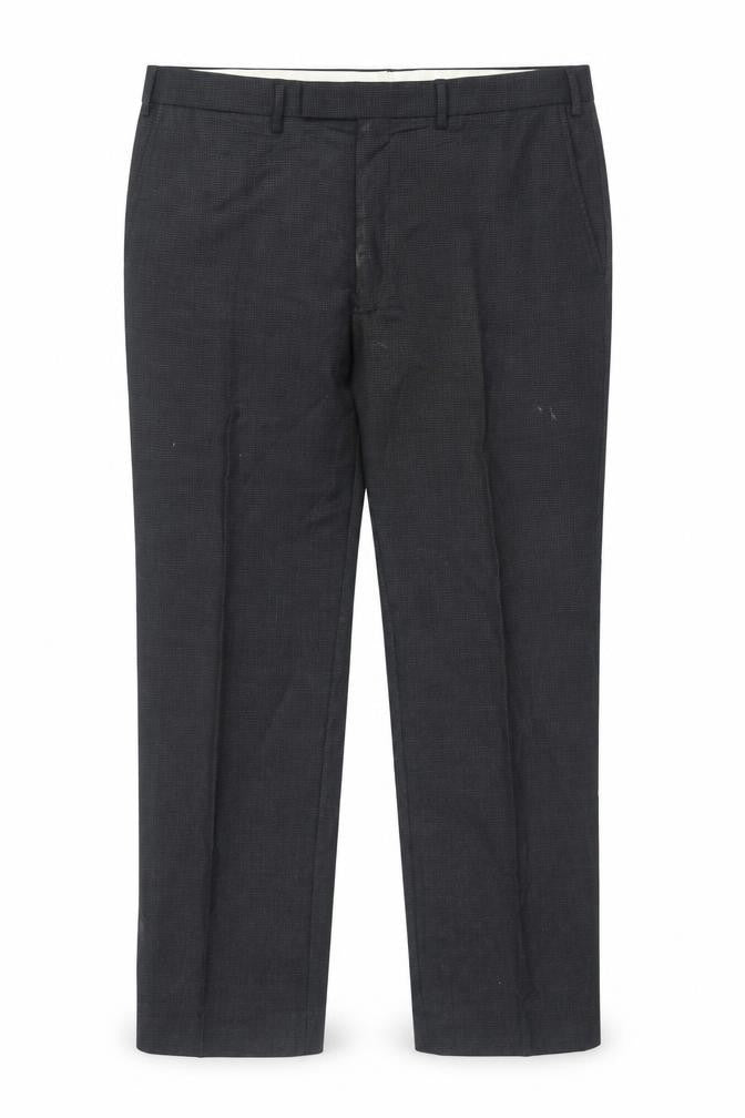 Mens UK Size XL Marks and Spencer Regular Fit Dress Pants Black Trousers