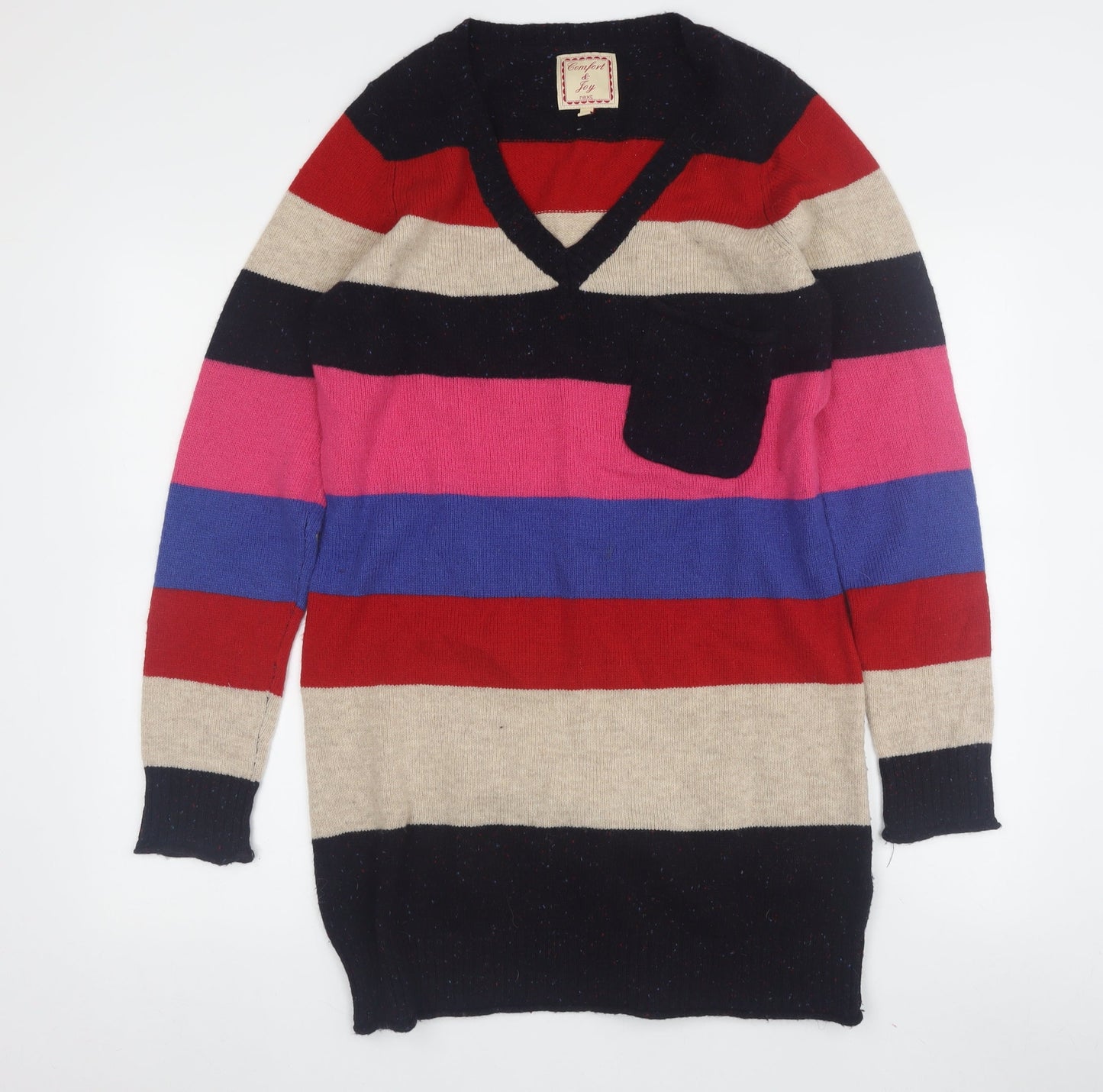 Womens UK Size 10 NEXT Multicoloured Pullover Jumper
