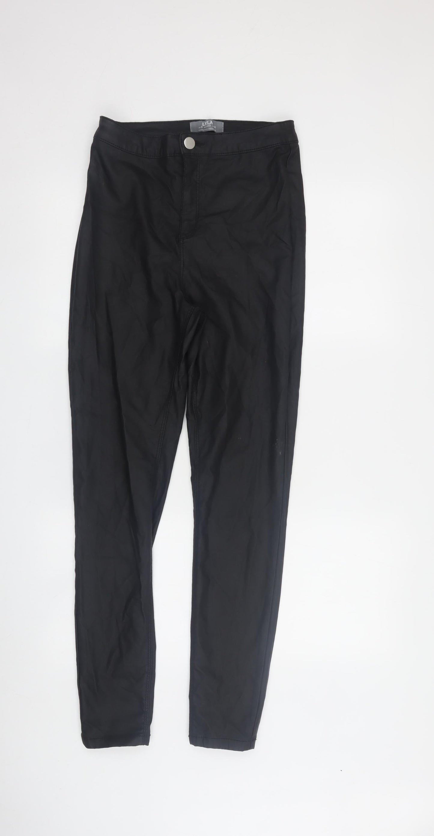 Womens UK Size 12 Dorothy Perkins Slim Fit  Black Trousers