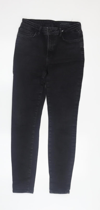 AllSaints Women's Black Skinny Jeans, M, Stretch, Autumn-Winter