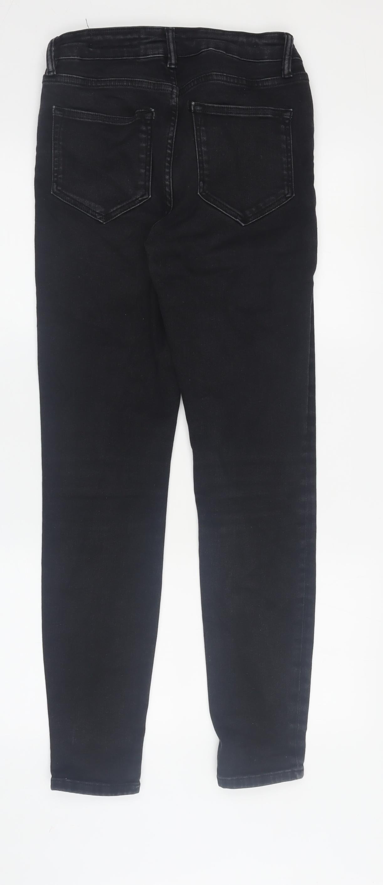 AllSaints Women's Black Skinny Jeans, M, Stretch, Autumn-Winter