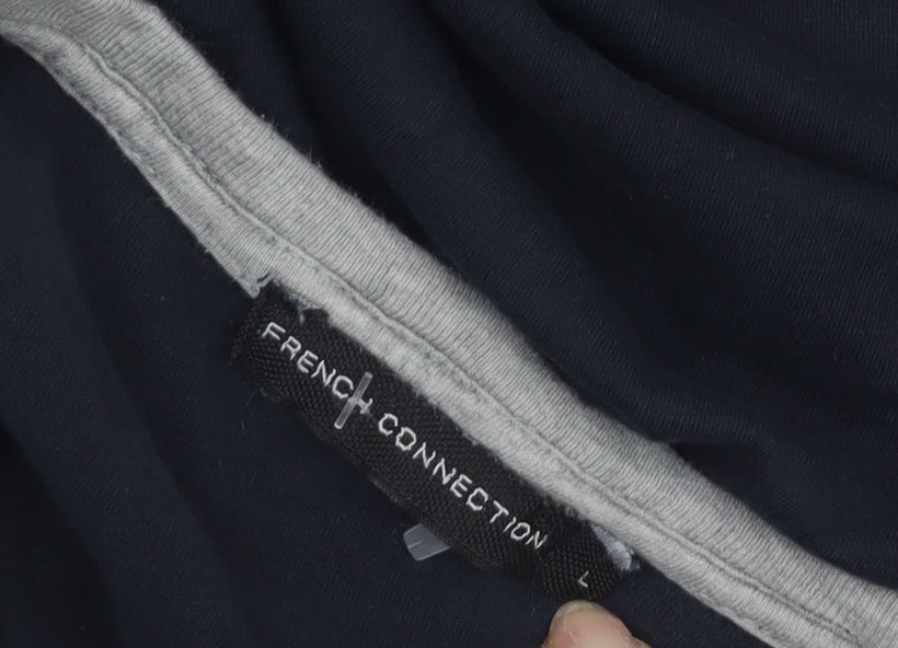 Mens UK Size L French Connection Blue  T-Shirt