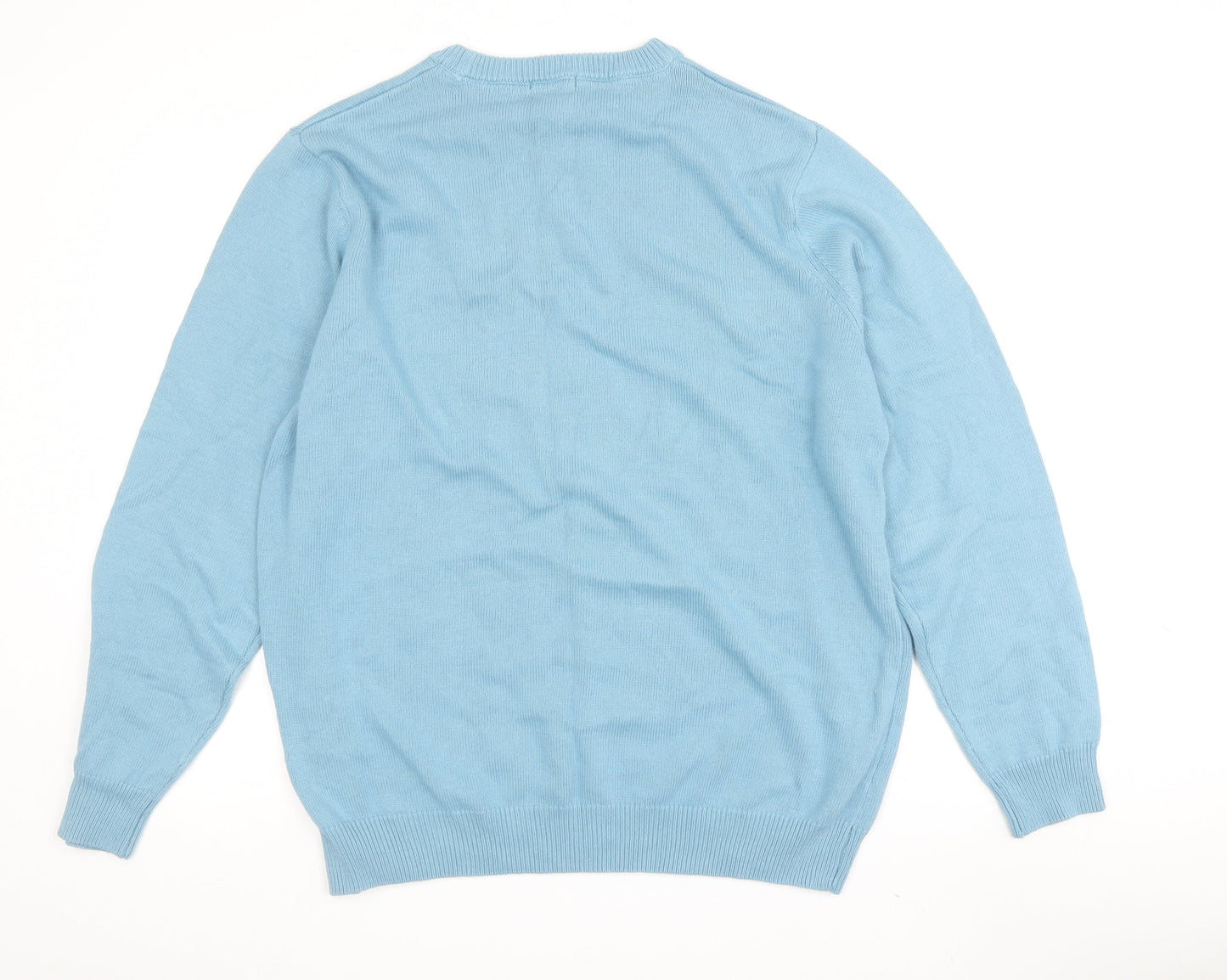 Colvin Men's Blue 2XL Crew Neck Cotton Pullover