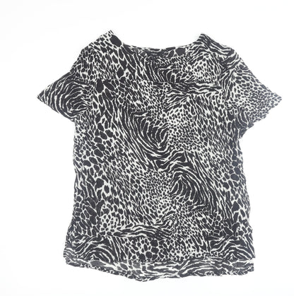 Womens UK Size 12 NEXT Black Basic T-Shirt
