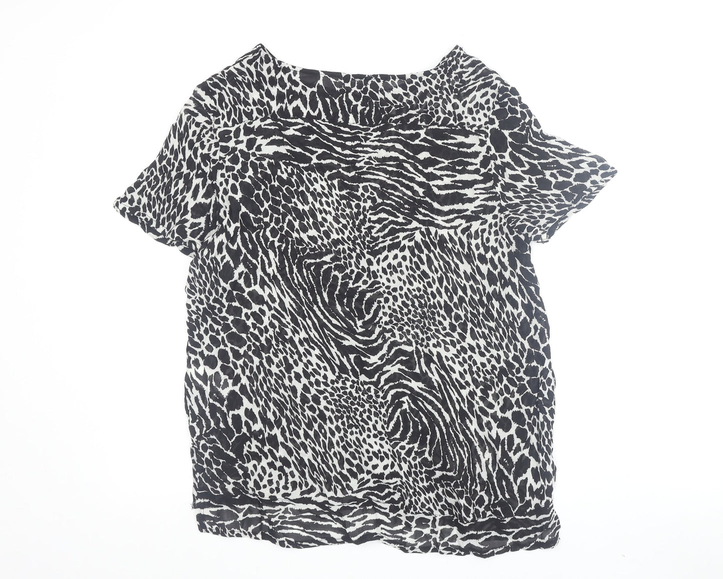 Womens UK Size 12 NEXT Black Basic T-Shirt