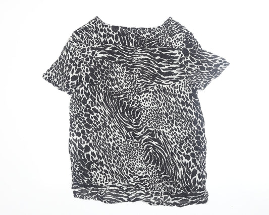 Womens UK Size 12 NEXT Black Basic T-Shirt