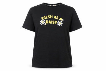 Very Women's Black Graphic Pyjama Top, Size 12-14