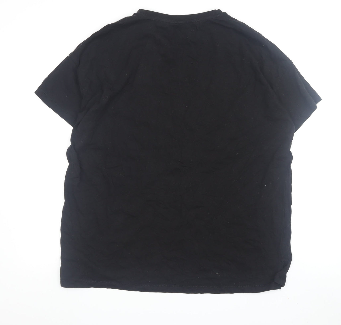 By Very Women's Black Graphic Pyjama Top, Size 12-14