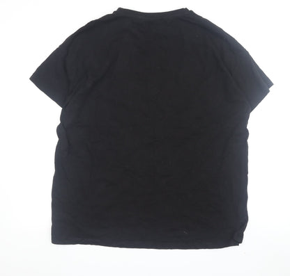 By Very Women's Black Graphic Pyjama Top, Size 12-14