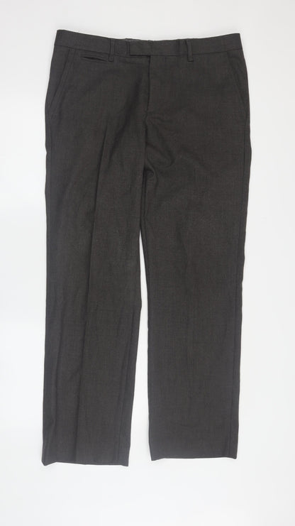 River Island Men's Black Dress Pants, Size 34