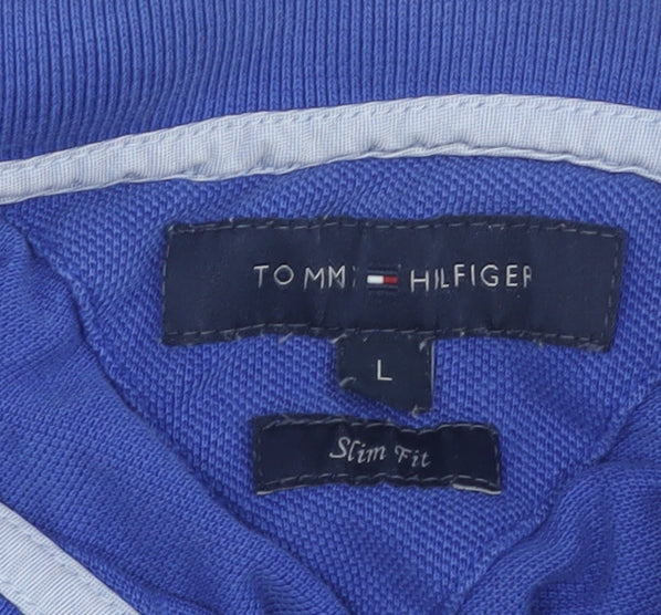 Mens UK Size L Tommy Hilfiger Cotton Polo Shirt