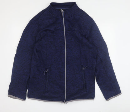 Mens UK Size M Crane Blue Windbreaker Coat