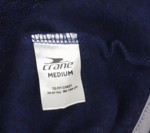 Mens UK Size M Crane Blue Windbreaker Coat
