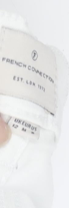 French Connection Women's White Jeans, Size 12