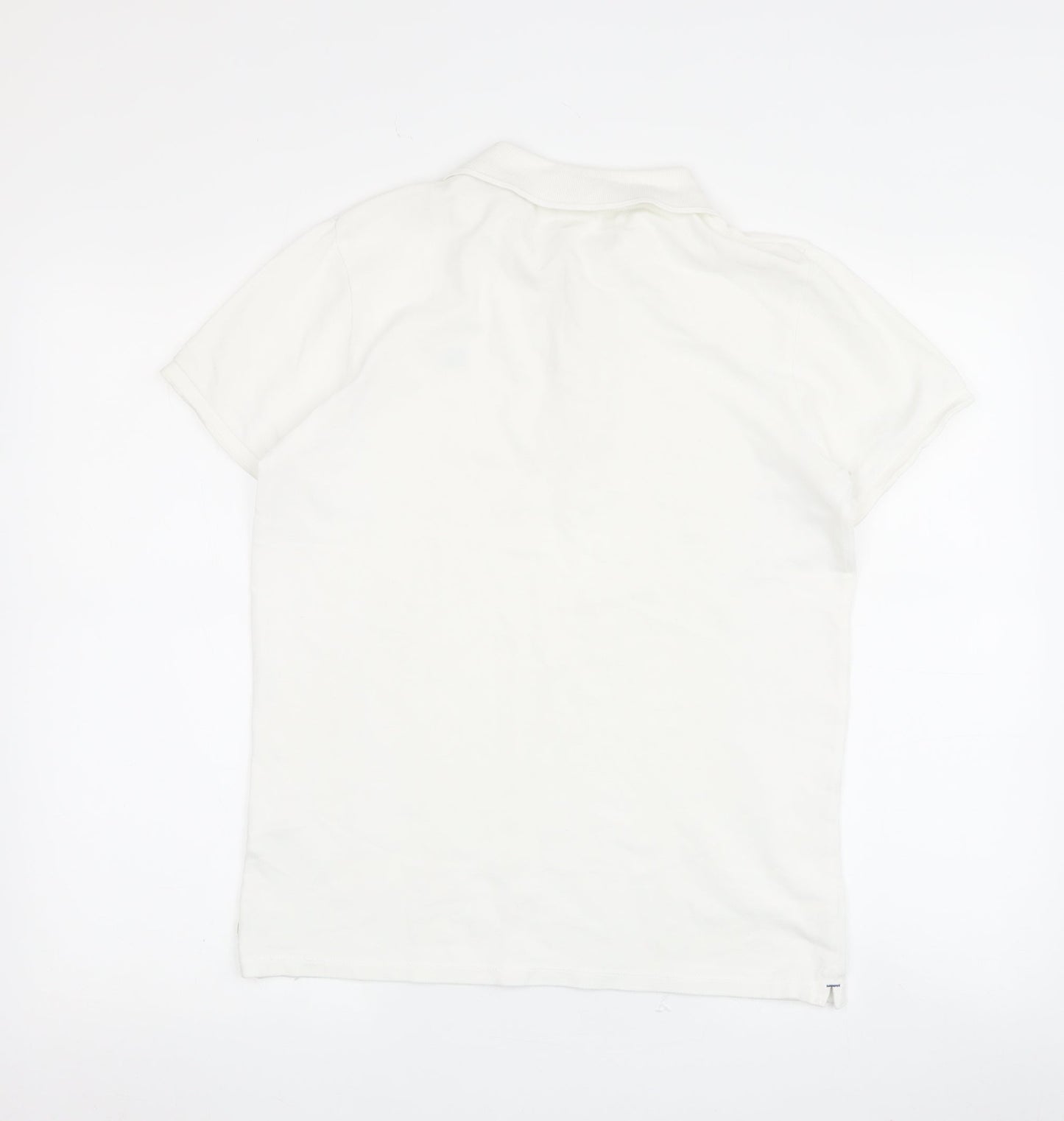 Womens UK Size 14 Scotch & Soda White Basic Polo