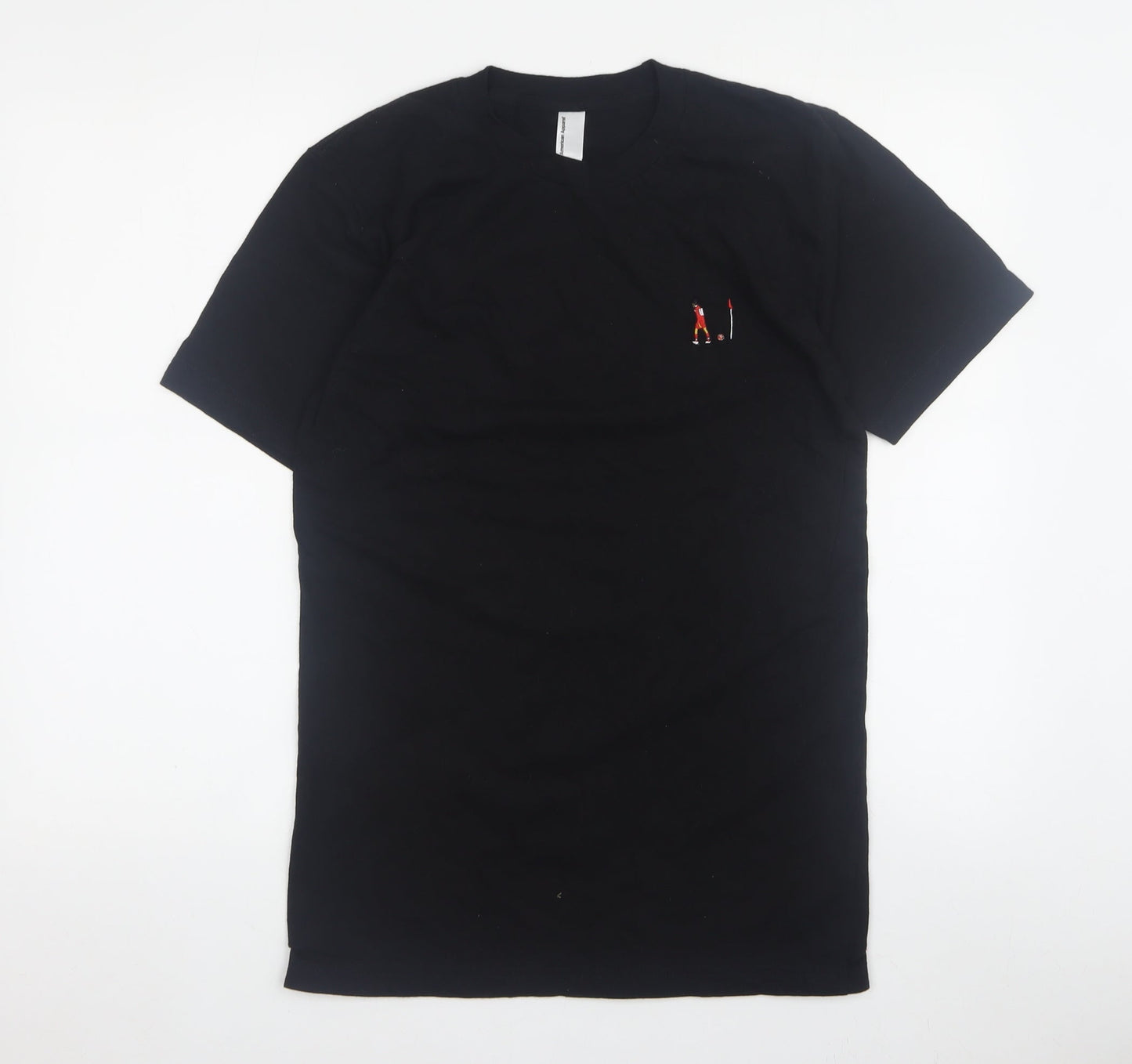 Mens UK Size S American Apparel Black  T-Shirt