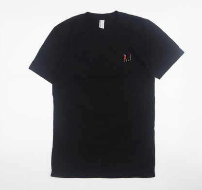 Mens UK Size S American Apparel Black  T-Shirt