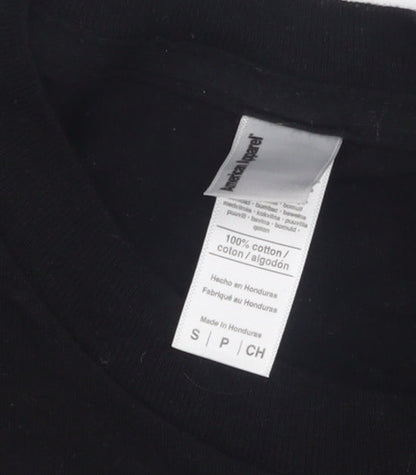 Mens UK Size S American Apparel Black  T-Shirt