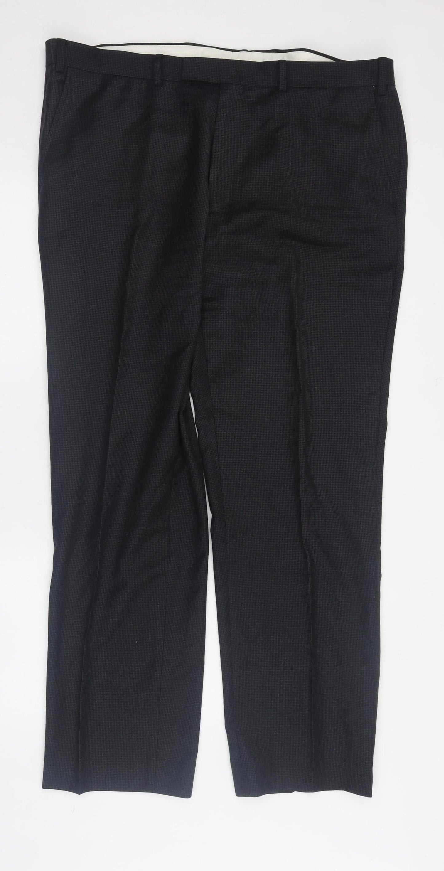 Marks and Spencer Men's Black Wool Dress Pants
