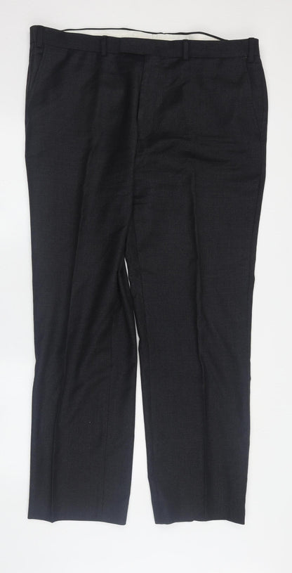 Marks and Spencer Men's Black Wool Dress Pants