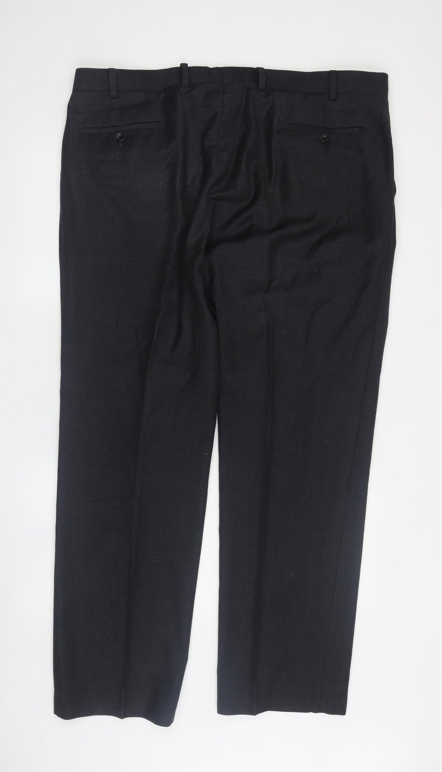 Marks and Spencer Men's Black Wool Dress Pants