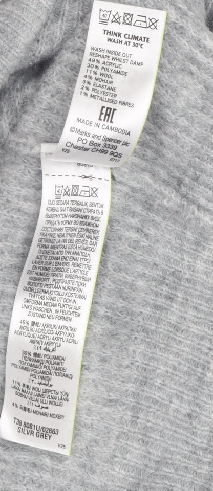 Womens UK Size 16 Marks and Spencer Grey  Jumper