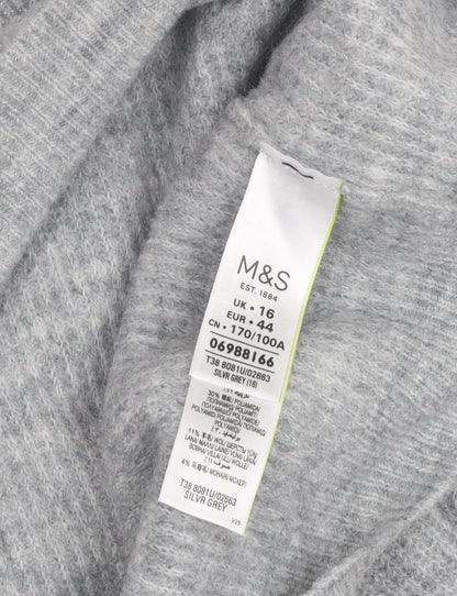 Womens UK Size 16 Marks and Spencer Grey  Jumper