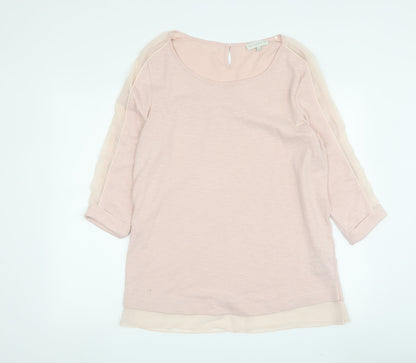 RJR. John Rocha Pink Women's T-Shirt, Size 14, 3/4 Sleeve