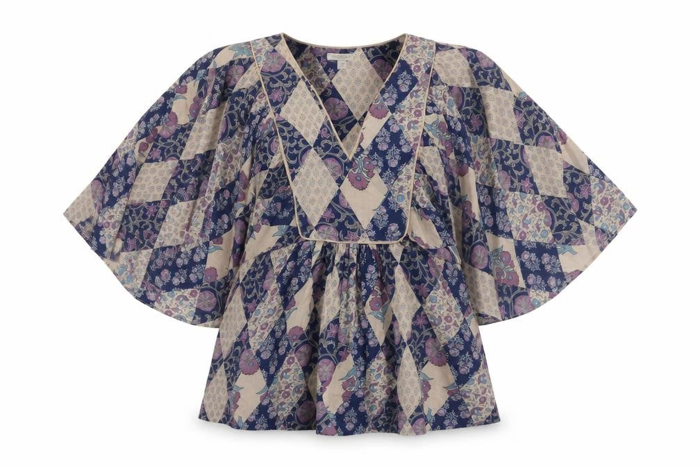 Womens UK Size 10 Monsoon Multicoloured Kimono Blouse