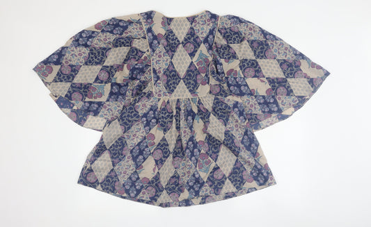 Womens UK Size 10 Monsoon Multicoloured Kimono Blouse