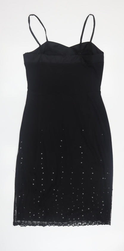 Olsen Black Sequin Women's Dress Size 12 Party Cocktail