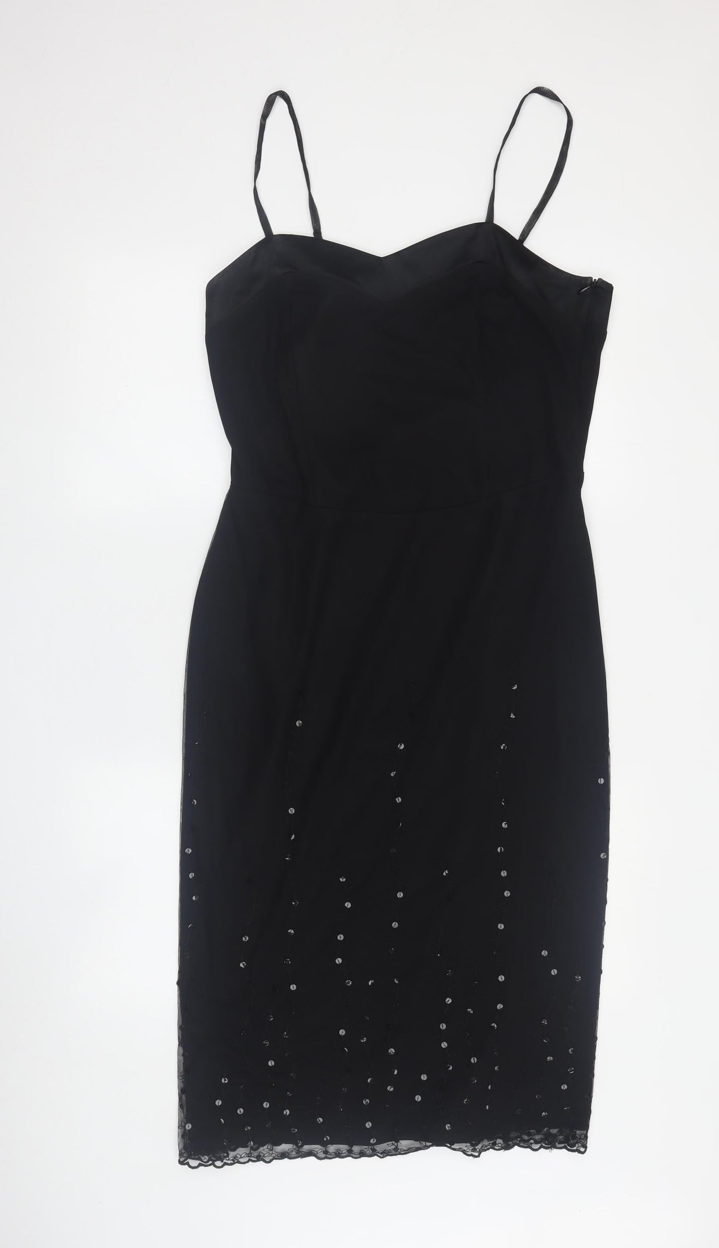 Olsen Black Sequin Women's Dress Size 12 Party Cocktail
