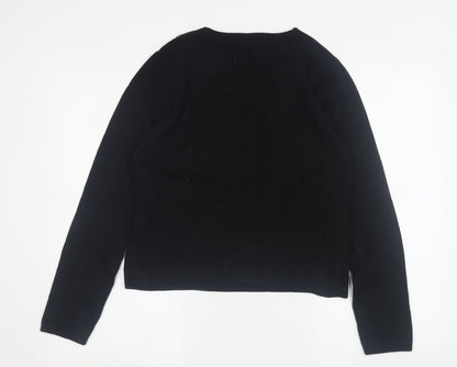 New Look Women's Black Jumper Size 18 Viscose Nylon