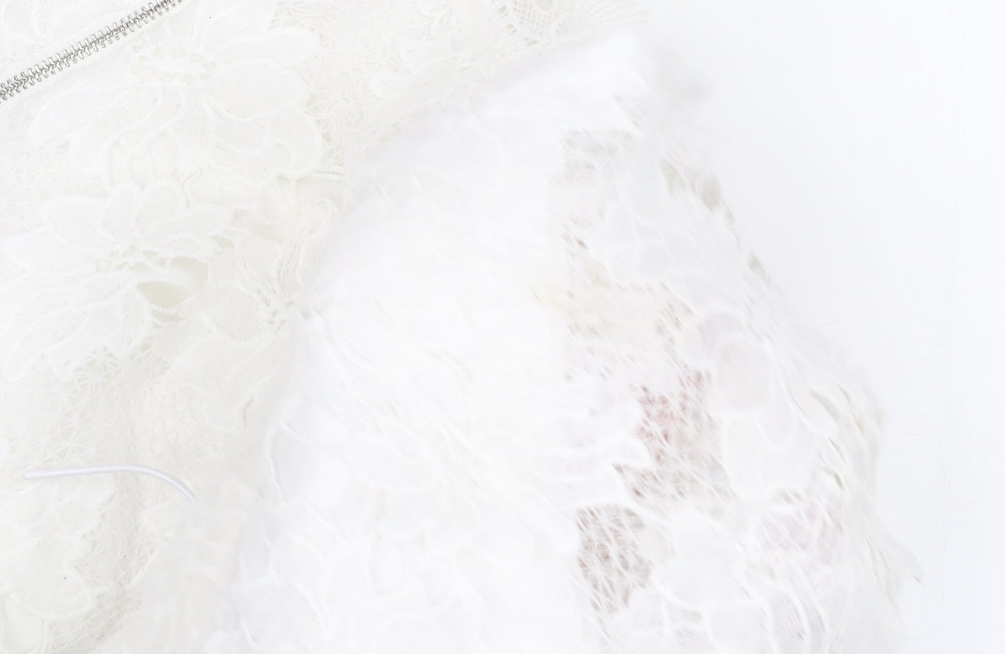 Izabel London Women's White Floral Lace Shift Dress Size 18