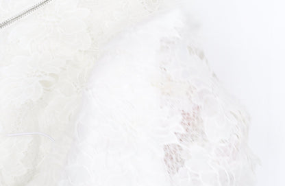 Izabel London Women's White Floral Lace Shift Dress Size 18