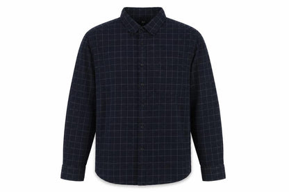 UNIQLO Men's Blue Checked Button-Up Shirt M