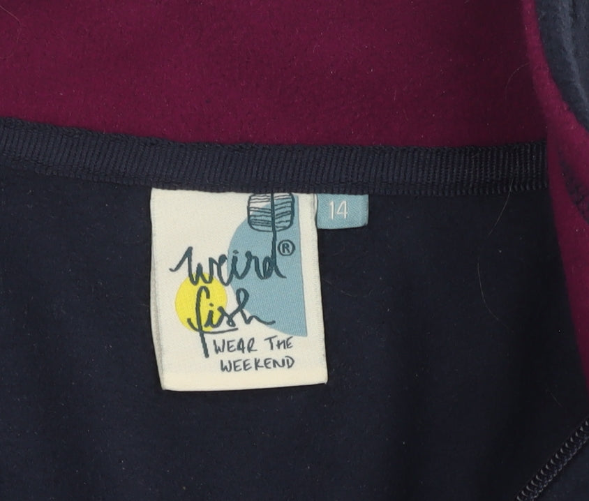 Womens UK Size 14 Weird Fish Blue Basic Jacket