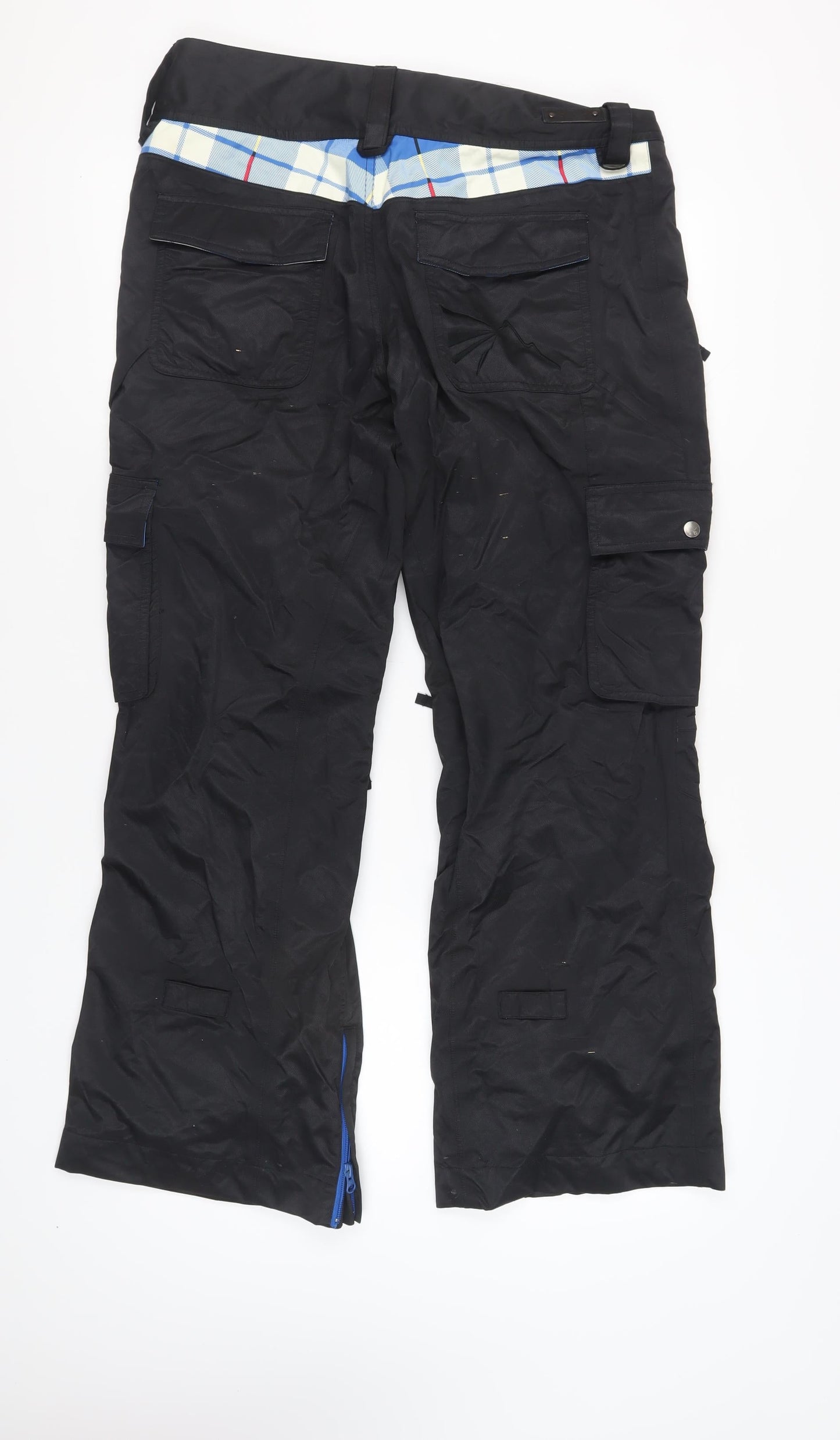 Burton Men's Black Cargo Trousers, Size L