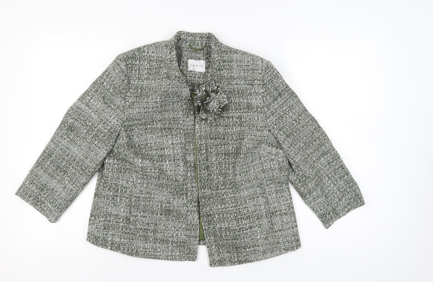 Eastex Women's Green Check Blazer, Size 14, Spring