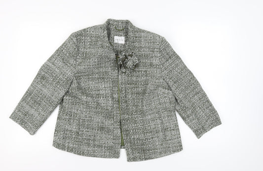 Eastex Women's Green Check Blazer, Size 14, Spring